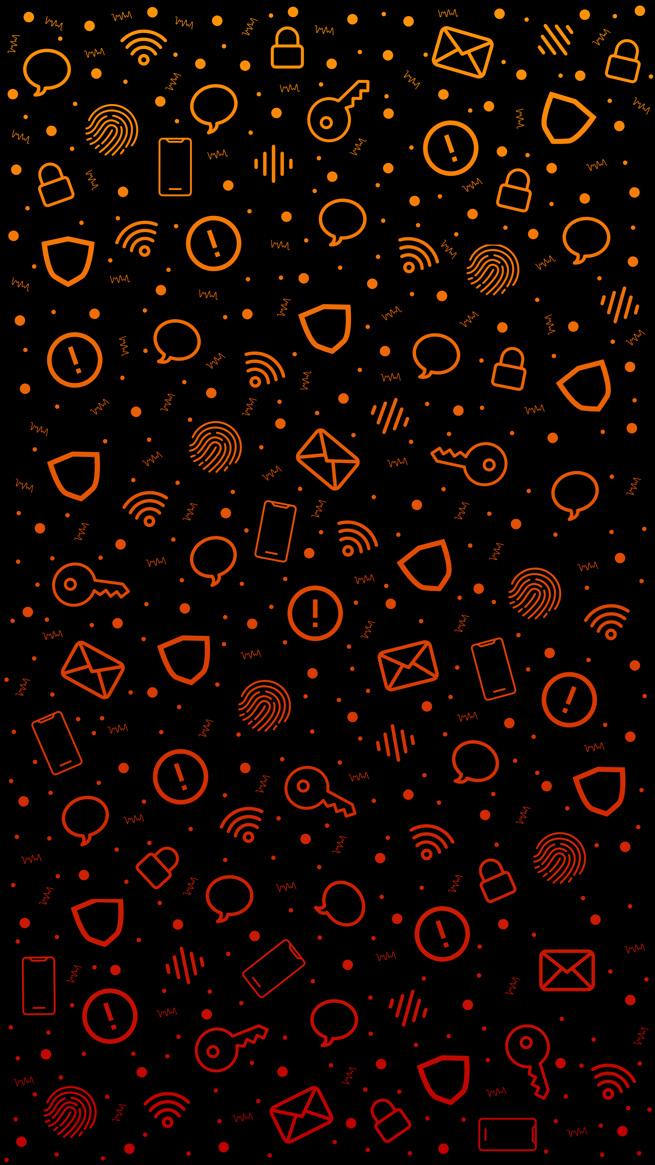 orange-red icon background 100%