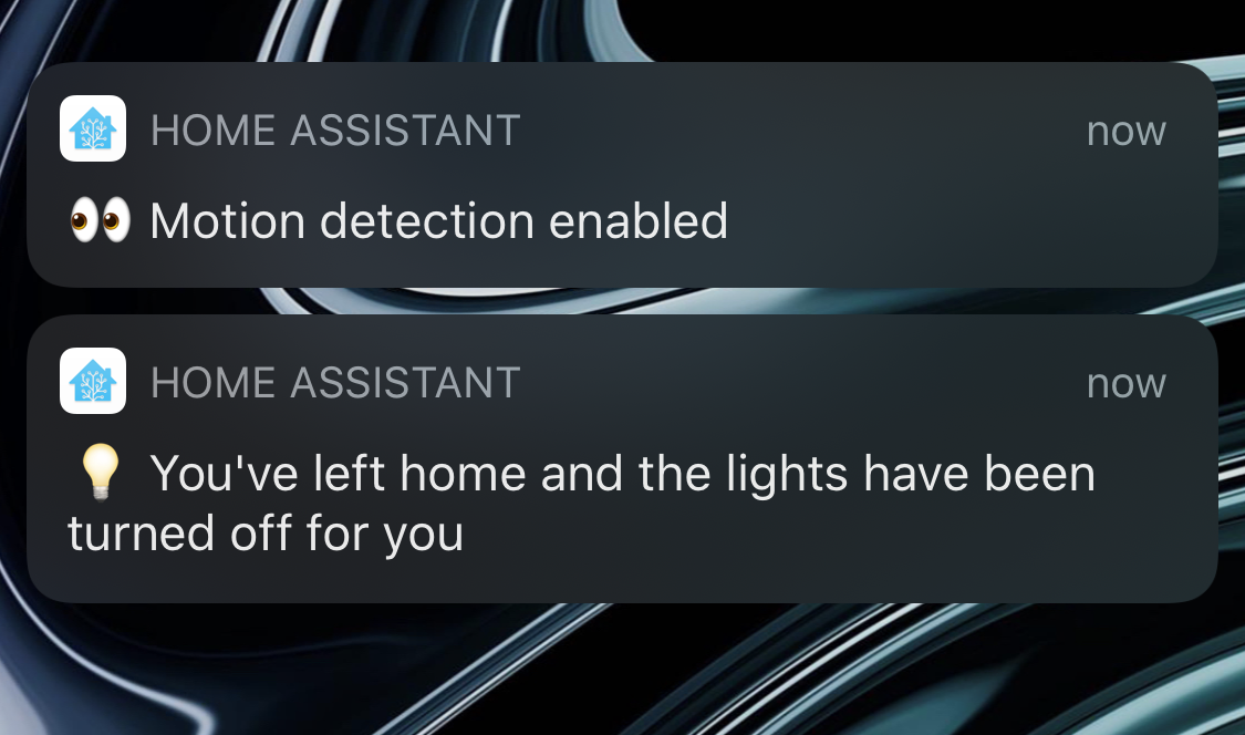 Image showing the custom, smaller header of the mobile dashboard inside Home Assistant